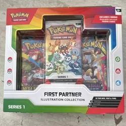 Pokemon First Partner Illustration Collection Series 1 Promo Booster Box - Image 1