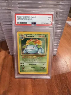 PSA 5 - 1999 Pokemon Game VENUSAUR HOLO #15 (0396) - Image 1