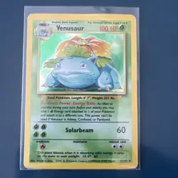 Pokemon TCG Venusaur Base Set 15/102 Holo 1999-2000 Wizards Copyright Holo Rare - Image 1
