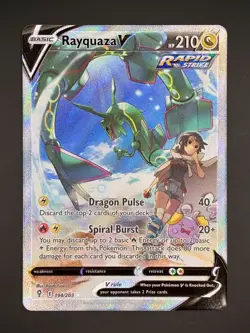 Pokemon TCG Evolving Skies Rayquaza V Alternate Full Art 194/203 - Image 1