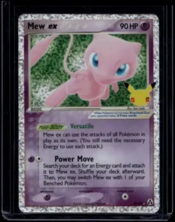 Pokemon TCG Mew ex 88/92 Celebrations Classic Collection NM - Image 1