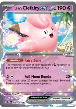 Lillie's Clefairy ex 056/159 - Journey Together - Pokemon TCG - Double Rare - Image 1