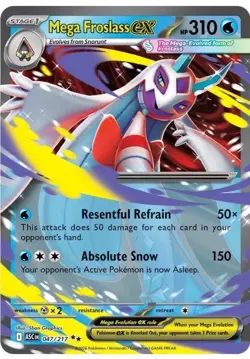 Pokemon Mega Froslass Ex 047/217 Mega Evolutions Ascended Heroes NM - Image 1