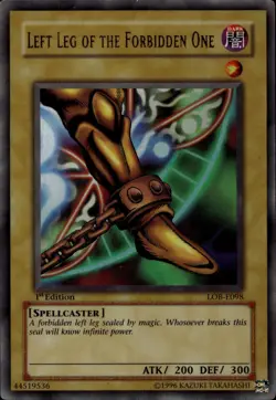Left Leg of the Forbidden One CREASES 1st Ed EU Print Ultra LOB-E098 Yu-Gi-Oh! - Image 1