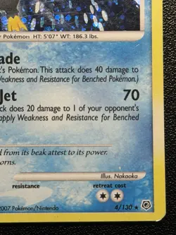 Empoleon 4/130 Holo Rare Pokemon Diamond and Pearl 2007 MP - Image 4