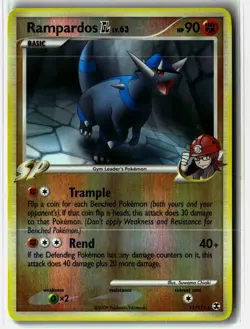 Rampardos GL ⭐ 11/111 Reverse Holo Rare Rising Rivals 2009 Pokemon NM/LP - Image 1