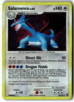 Salamence ⭐ 18/132 Holo Rare Secret Wonders 2007 Pokemon LP - Image 1