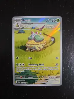 Pokemon Grotle TCG Holo Rare Illustration Temporal Forces 164/162 NM - Image 1