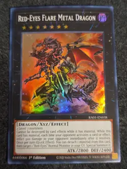 Yugioh! Red-Eyes Flare Metal Dragon - RA01-EN038 - Super Rare - 1st Edition NM - Image 1