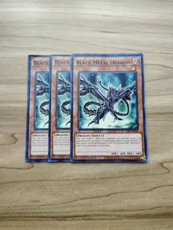 Yu-Gi-Oh! - Black Metal Dragon 3X - Complete Playset Of Common Cards - Image 1