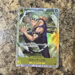 Roronoa Zoro One Piece CCG OP15-113 Holo Character Card Japanese SR - Image 1