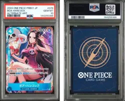 2024 ONE PIECE JAPANESE PRB01-PREMIUM BOOSTER #078 BOA HANCOCK ALT ART PSA10 - Image 3