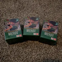 3 x One Piece Legacy of the Master Double Pack DP-08 OP-12 English Sealed - Image 1