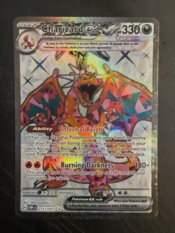 Pokemon TCG Charizard EX Obsidian Flames Holo Ultra Rare Card 215/197 - Image 1