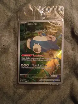 Pokemon TCG Snorlax SVP051 Holo Promo Card S&V Full Art 2023 POKEMON CENTER - Image 1