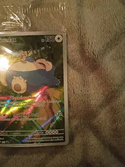 Pokemon TCG Snorlax SVP051 Holo Promo Card S&V Full Art 2023 POKEMON CENTER - Image 3
