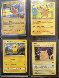 Pokemon TCG Pikachu 4-card Lot Incl. Cards From 2014, 2016, 2022 and 2023 Sets - Image 1