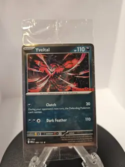 Yveltal Gamestop Pokemon Card Sealed Mega Evolutions 088/132 Cosmos Holo Rare - Image 1
