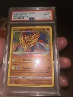 Pokemon TCG Zamazenta Holo Card Vivid Voltage 102/185 PSA 10 - Image 3