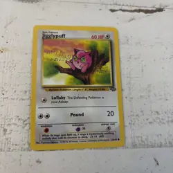 Pokemon Jigglypuff 60 HP Common 54/64 Jungle 1999 Wizards English TCG Card - Image 1