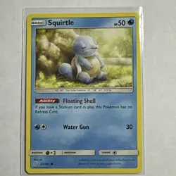 Squirtle 22/181 Regular Card SM - Team Up Pokemon TCG NM - Image 1