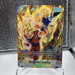 Son Goku/Vegeta FB09-082 Alternate Art Dual Evolution Dragon Ball Card English - Image 1