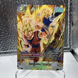 Son Goku/Vegeta FB09-082 Alternate Art Dual Evolution Dragon Ball Card English - Image 2