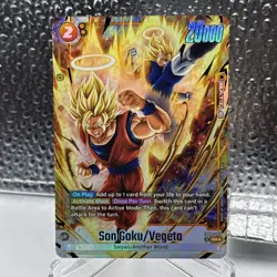 Son Goku/Vegeta FB09-082 Alternate Art Dual Evolution Dragon Ball Card English - Image 3