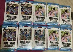 lot of 10 : Dragon Ball Super Card Game Manga Booster 02 Sleeved Booster Packs - Image 1