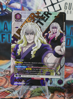 Union Arena Hunter x Hunter Silva Zoldyck UA03BT/HTR-1-056 SR Card BANDAI - Image 1