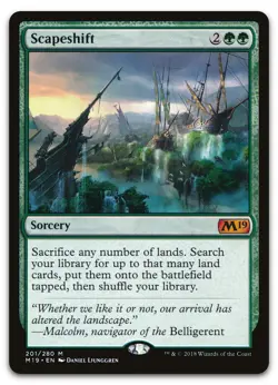 Scapeshift #201 (NM) Core Set 2019 M19 Magic MTG - Image 1