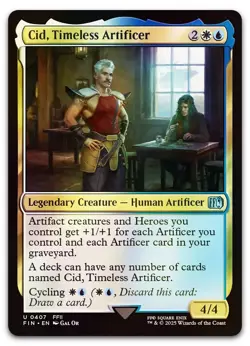 Cid, Timeless Artificer (0407) #407 (Foil) (NM) Final Fantasy FIN Magic MTG - Image 1