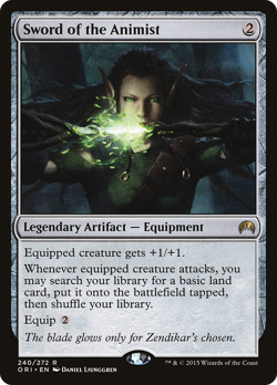 Sword of the Animist #240 (MP) Magic Origins ORI Magic MTG - Image 1