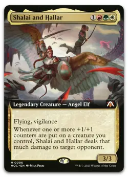 Shalai and Hallar (Extended Art) #96 (NM) March of the Machine MOC Magic MTG - Image 1