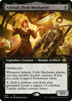 Ashnod, Flesh Mechanist Extended Art Regular - The Brothers' War MTG-NM - Image 1