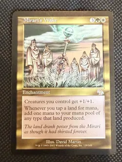 Mirari's Wake JUDGMENT Magic the Gathering Gold rare enchantment Miraris Wake - Image 1