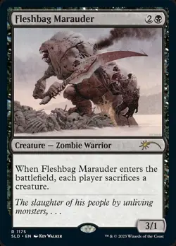 1x Fleshbag Marauder (1175) - Foil Light Play MTG Magic - Kid Icarus - - Image 1