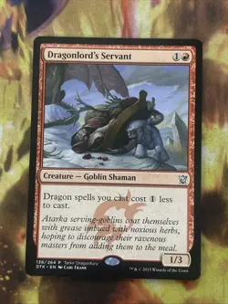 Magic the Gathering: MTG TARKIR DRAGONFURY DRAGONLORDS SERVANT PROMO 138/264 138 - Image 1