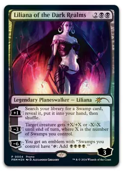 Liliana of the Dark Realms #4 (Foil) (NM) Media Promos MEDIA Magic MTG - Image 1
