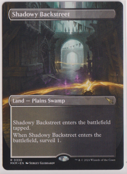 MTG Shadowy Backstreet (Borderless) Murders at Karlov Manor Regular - Image 1