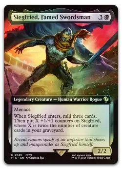 Siegfried, Famed Swordsman (Extended Art) #149 (Foil) NM Final Fantasy Magic MTG - Image 1