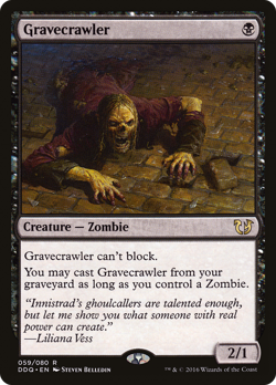 Gravecrawler #59 (MP) Blessed vs. Cursed DDQ Magic MTG - Image 1