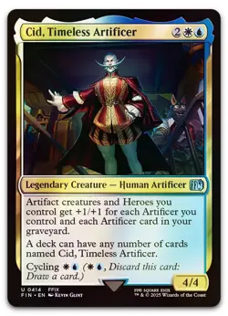 Cid, Timeless Artificer (0414) #414 (Foil) (NM) Final Fantasy FIN Magic MTG - Image 1