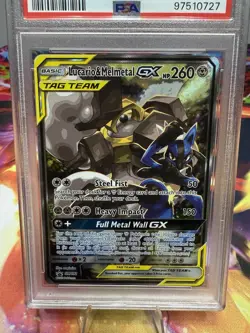 Pokemon Lucario & Melmetal GX SM192 SM Black Star Promo TAG TEAM alt art PSA 10 - Image 3