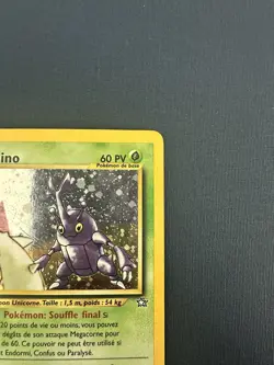 Pokemon TCG Heracross Neo Genesis Holo Card 6/111 HP French - Image 2