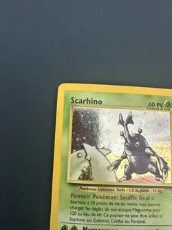 Pokemon TCG Heracross Neo Genesis Holo Card 6/111 HP French - Image 5