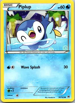 Piplup 36/162 - XY - BREAKthrough Common Pokemon TCG NM - Image 1