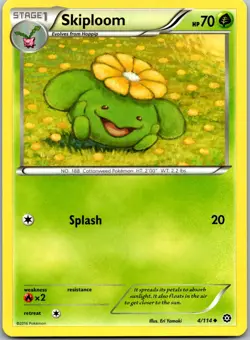 Skiploom 4/114 - XY - Steam Siege Pokemon Uncommon LP - Image 1