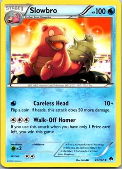 Slowbro 20/122 - XY - BREAKpoint Pokemon Uncommon LP - Image 1
