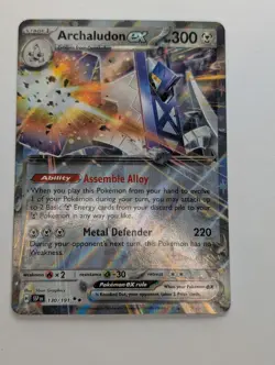 Archaludon ex 130/191 - SV08: Surging Sparks Pokemon Double Rare NM - Image 1